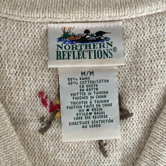 Vintage Northern Reflections Boho Cottagecore Embroidered Knit Vest - Women's M - Picture 5 of 5